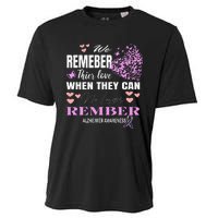 Alzheimers Awareness PurpleRibbon Dementia Mom Dad Grandpa Cooling Performance Crew T-Shirt