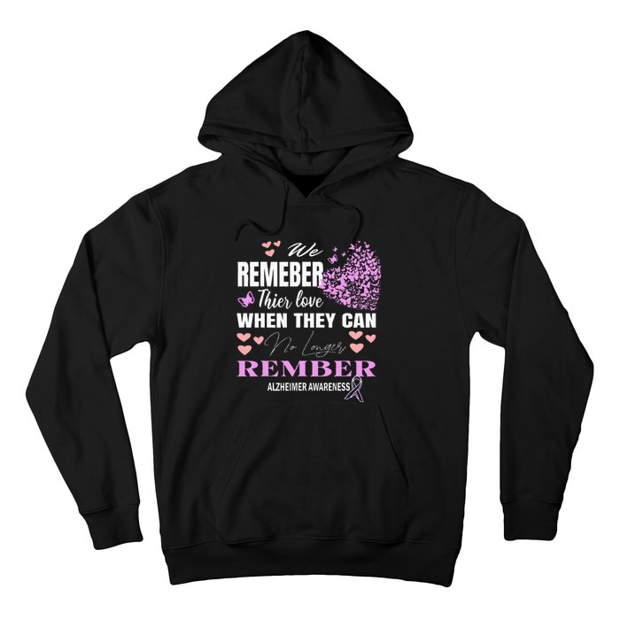 Alzheimers Awareness PurpleRibbon Dementia Mom Dad Grandpa Hoodie