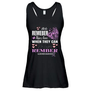 Alzheimers Awareness PurpleRibbon Dementia Mom Dad Grandpa Ladies Essential Flowy Tank