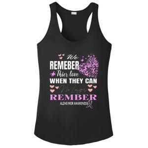 Alzheimers Awareness PurpleRibbon Dementia Mom Dad Grandpa Ladies PosiCharge Competitor Racerback Tank