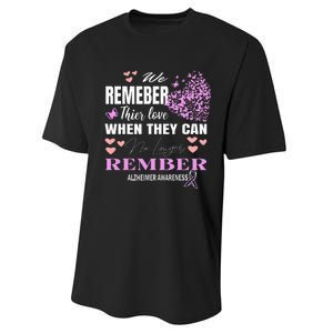 Alzheimers Awareness PurpleRibbon Dementia Mom Dad Grandpa Performance Sprint T-Shirt