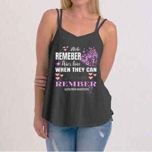 Alzheimers Awareness PurpleRibbon Dementia Mom Dad Grandpa Women's Strappy Tank