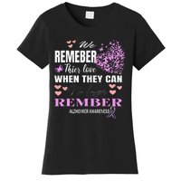 Alzheimers Awareness PurpleRibbon Dementia Mom Dad Grandpa Women's T-Shirt