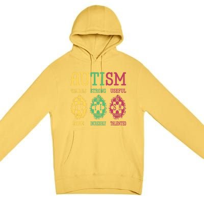 Autism Awareness Puzzle Periodic Table Elets Science Funny Gift Premium Pullover Hoodie