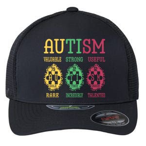 Autism Awareness Puzzle Periodic Table Elets Science Funny Gift Flexfit Unipanel Trucker Cap