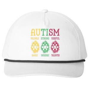 Autism Awareness Puzzle Periodic Table Elets Science Funny Gift Snapback Five-Panel Rope Hat