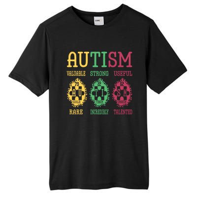 Autism Awareness Puzzle Periodic Table Elets Science Funny Gift Tall Fusion ChromaSoft Performance T-Shirt