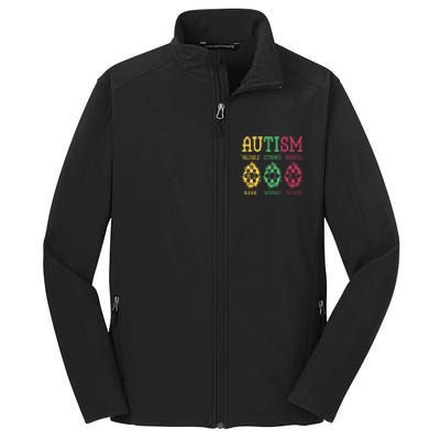 Autism Awareness Puzzle Periodic Table Elets Science Funny Gift Core Soft Shell Jacket