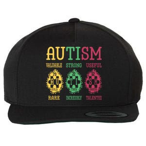 Autism Awareness Puzzle Periodic Table Elets Science Funny Gift Wool Snapback Cap