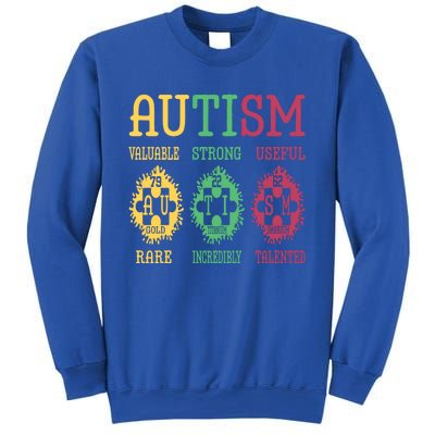 Autism Awareness Puzzle Periodic Table Elets Science Funny Gift Sweatshirt