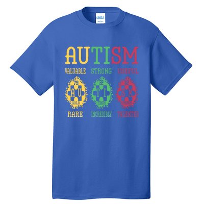 Autism Awareness Puzzle Periodic Table Elets Science Funny Gift Tall T-Shirt