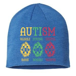 Autism Awareness Puzzle Periodic Table Elets Science Funny Gift Sustainable Beanie