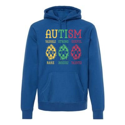 Autism Awareness Puzzle Periodic Table Elets Science Funny Gift Premium Hoodie