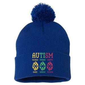 Autism Awareness Puzzle Periodic Table Elets Science Funny Gift Pom Pom 12in Knit Beanie