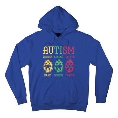 Autism Awareness Puzzle Periodic Table Elets Science Funny Gift Tall Hoodie