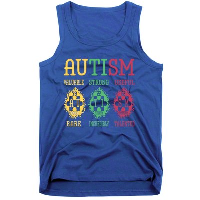 Autism Awareness Puzzle Periodic Table Elets Science Funny Gift Tank Top