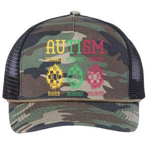 Autism Awareness Puzzle Periodic Table Elets Science Funny Gift Retro Rope Trucker Hat Cap