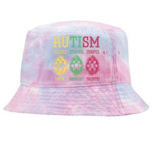 Autism Awareness Puzzle Periodic Table Elets Science Funny Gift Tie-Dyed Bucket Hat