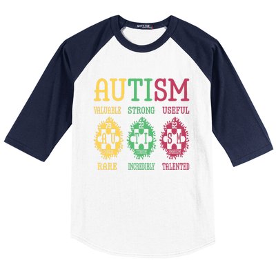 Autism Awareness Puzzle Periodic Table Elets Science Funny Gift Baseball Sleeve Shirt