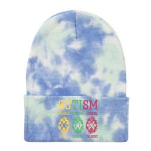 Autism Awareness Puzzle Periodic Table Elets Science Funny Gift Tie Dye 12in Knit Beanie