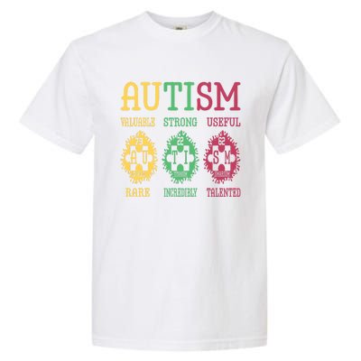 Autism Awareness Puzzle Periodic Table Elets Science Funny Gift Garment-Dyed Heavyweight T-Shirt