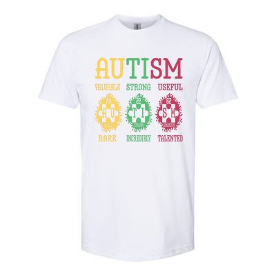 Autism Awareness Puzzle Periodic Table Elets Science Funny Gift Softstyle CVC T-Shirt