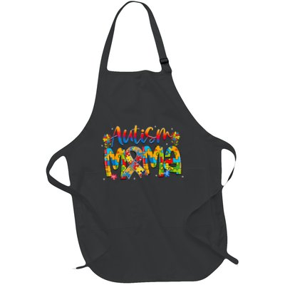 Autism Awareness Proud Autism Mama Ribbon Puzzle Mothers Day Apron