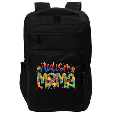 Autism Awareness Proud Autism Mama Ribbon Puzzle Mothers Day Impact Tech Backpack