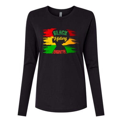 African American Pride T Womens Cotton Relaxed Long Sleeve T-Shirt