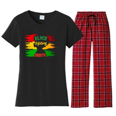 African American Pride T Women's Flannel Pajama Set