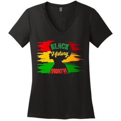 African American Pride T Women's V-Neck T-Shirt