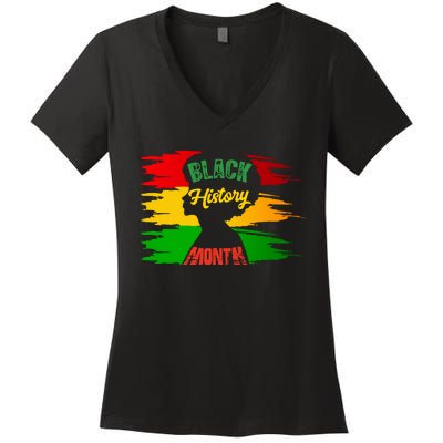 African American Pride T Women's V-Neck T-Shirt