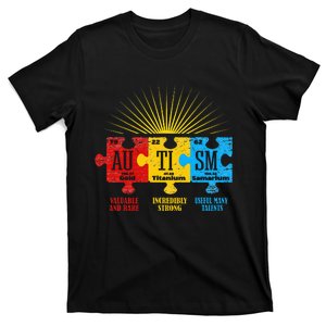 Autism Awareness Puzzle Chemical Element T-Shirt