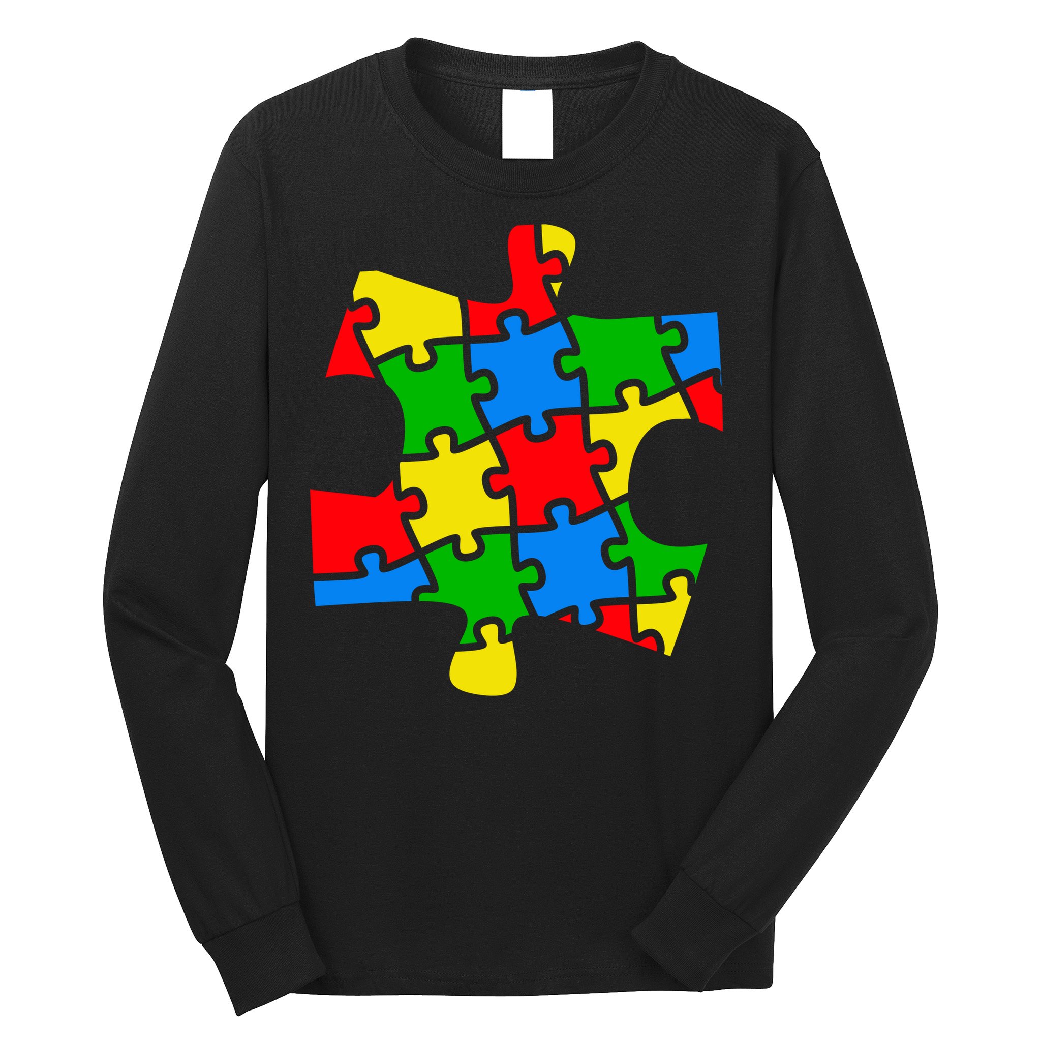 Autism Awareness Puzzle Piece Long Sleeve Shirt