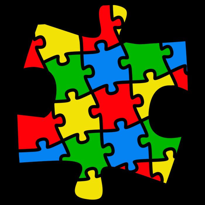 Autism Awareness Puzzle Piece Button