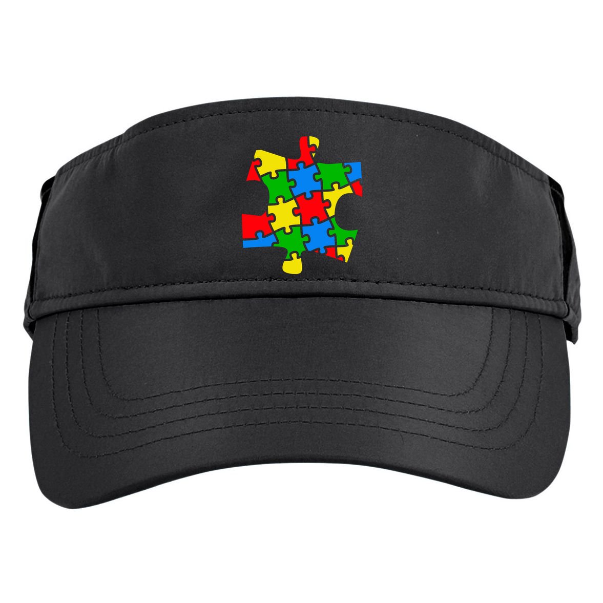 Autism Awareness Puzzle Piece Adult Drive Performance Visor