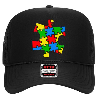 Autism Awareness Puzzle Piece Trucker Hat