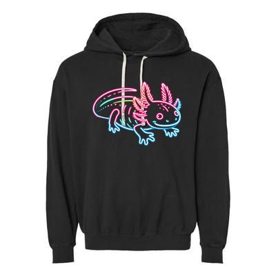 Axolotl Animal Pop Art Cute Axolotl Lover Garment-Dyed Fleece Hoodie