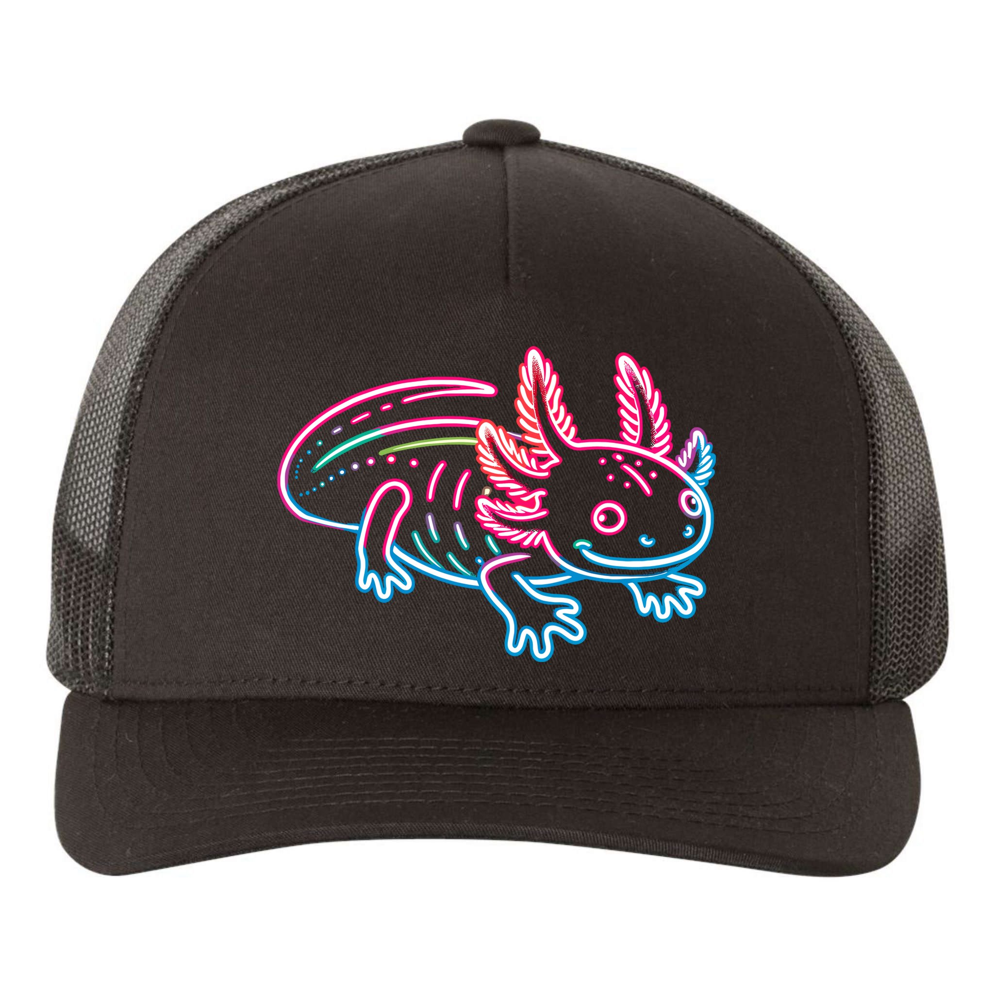 Axolotl Animal Pop Art Cute Axolotl Lover Yupoong Adult 5-Panel Trucker Hat