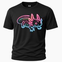 Axolotl Animal Pop Art Cute Axolotl Lover Cooling Performance Crew T-Shirt
