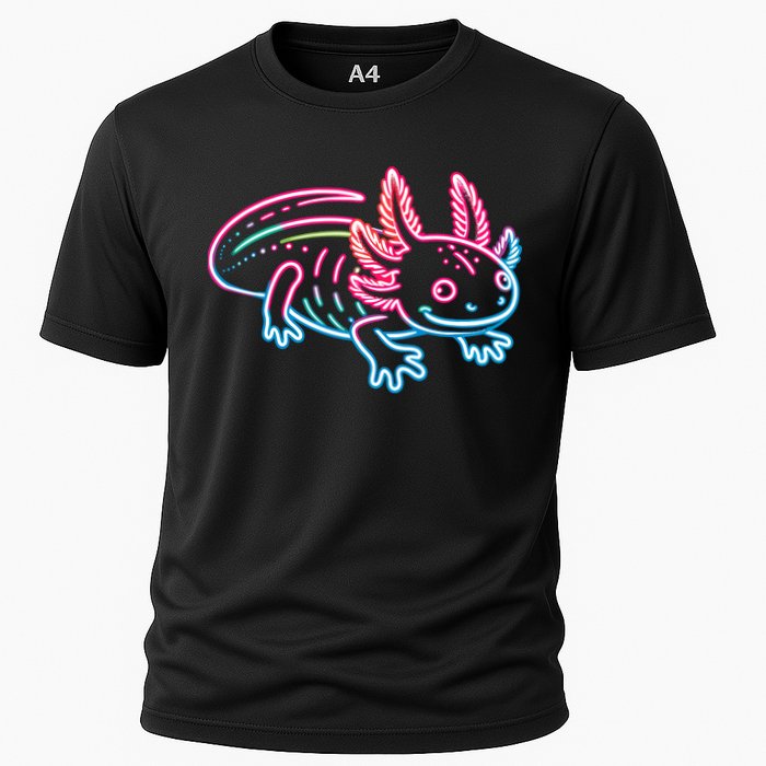 Axolotl Animal Pop Art Cute Axolotl Lover Cooling Performance Crew T-Shirt