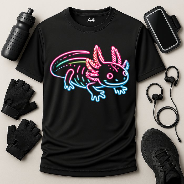 Axolotl Animal Pop Art Cute Axolotl Lover Cooling Performance Crew T-Shirt