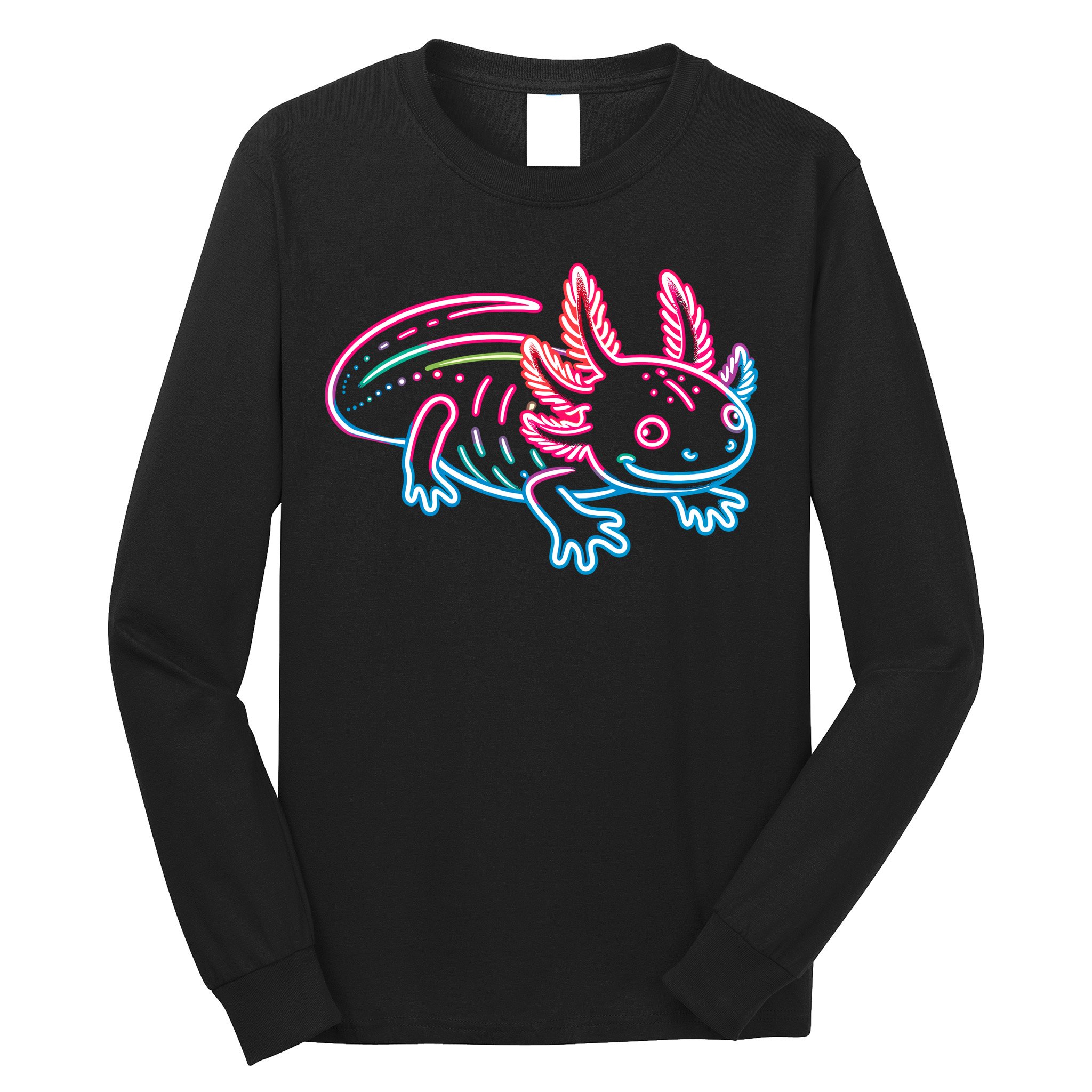 Axolotl Animal Pop Art Cute Axolotl Lover Long Sleeve Shirt