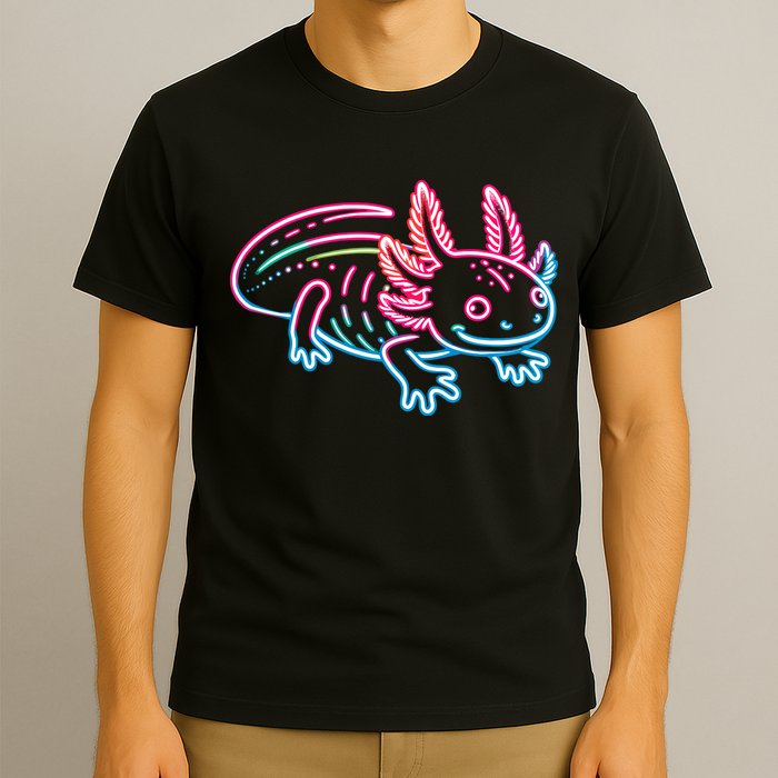 Axolotl Animal Pop Art Cute Axolotl Lover T-Shirt