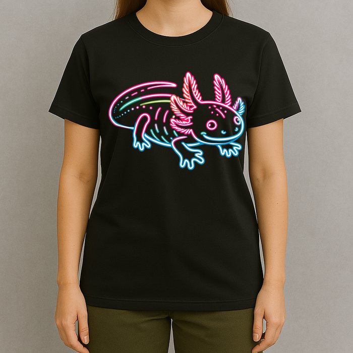 Axolotl Animal Pop Art Cute Axolotl Lover T-Shirt