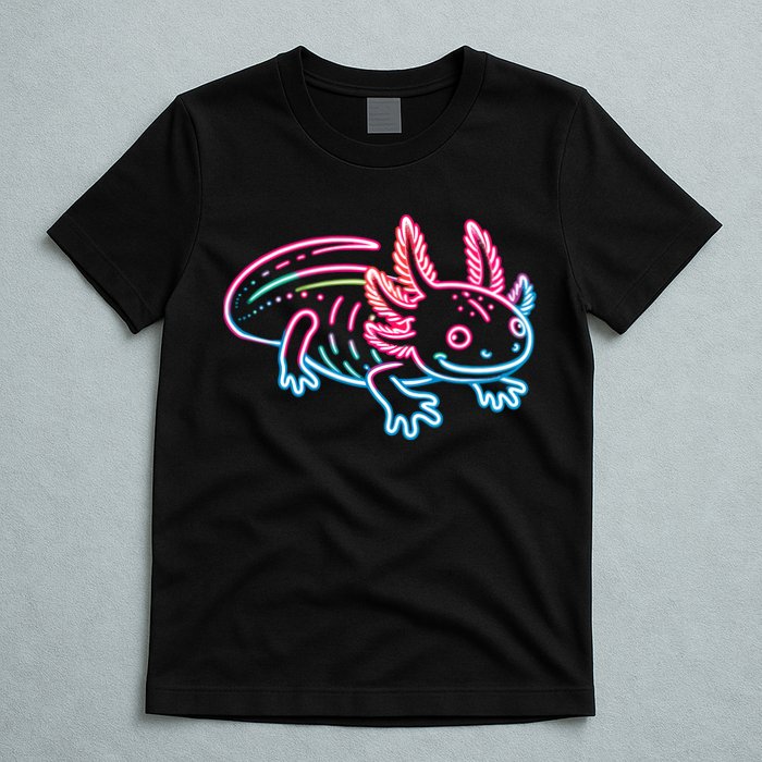 Axolotl Animal Pop Art Cute Axolotl Lover T-Shirt