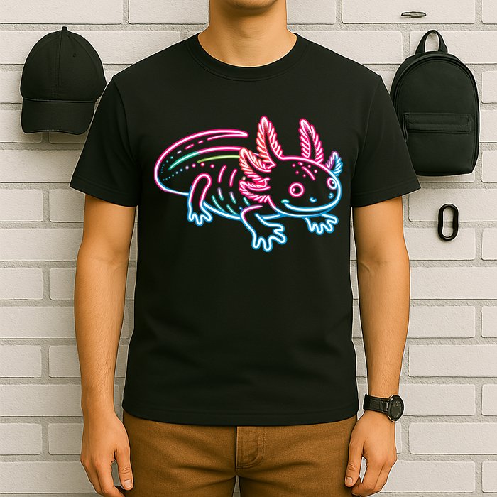 Axolotl Animal Pop Art Cute Axolotl Lover T-Shirt
