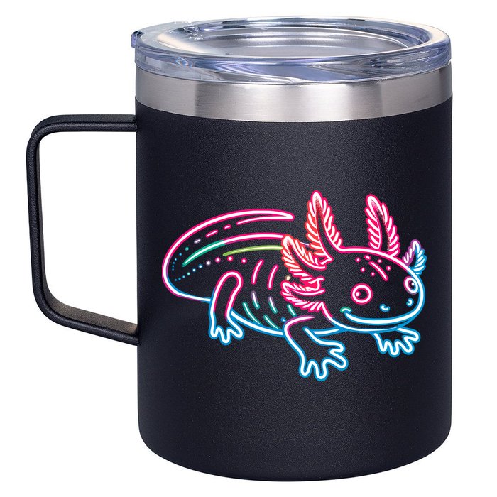 Axolotl Animal Pop Art Cute Axolotl Lover 12oz Stainless Steel Coffee Mug