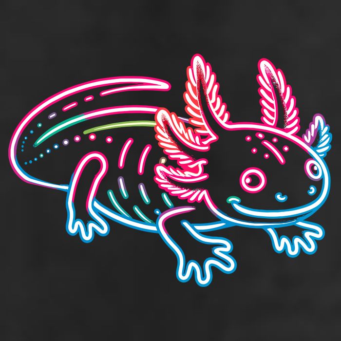 Axolotl Animal Pop Art Cute Axolotl Lover Large Microfiber Waffle Golf Towel