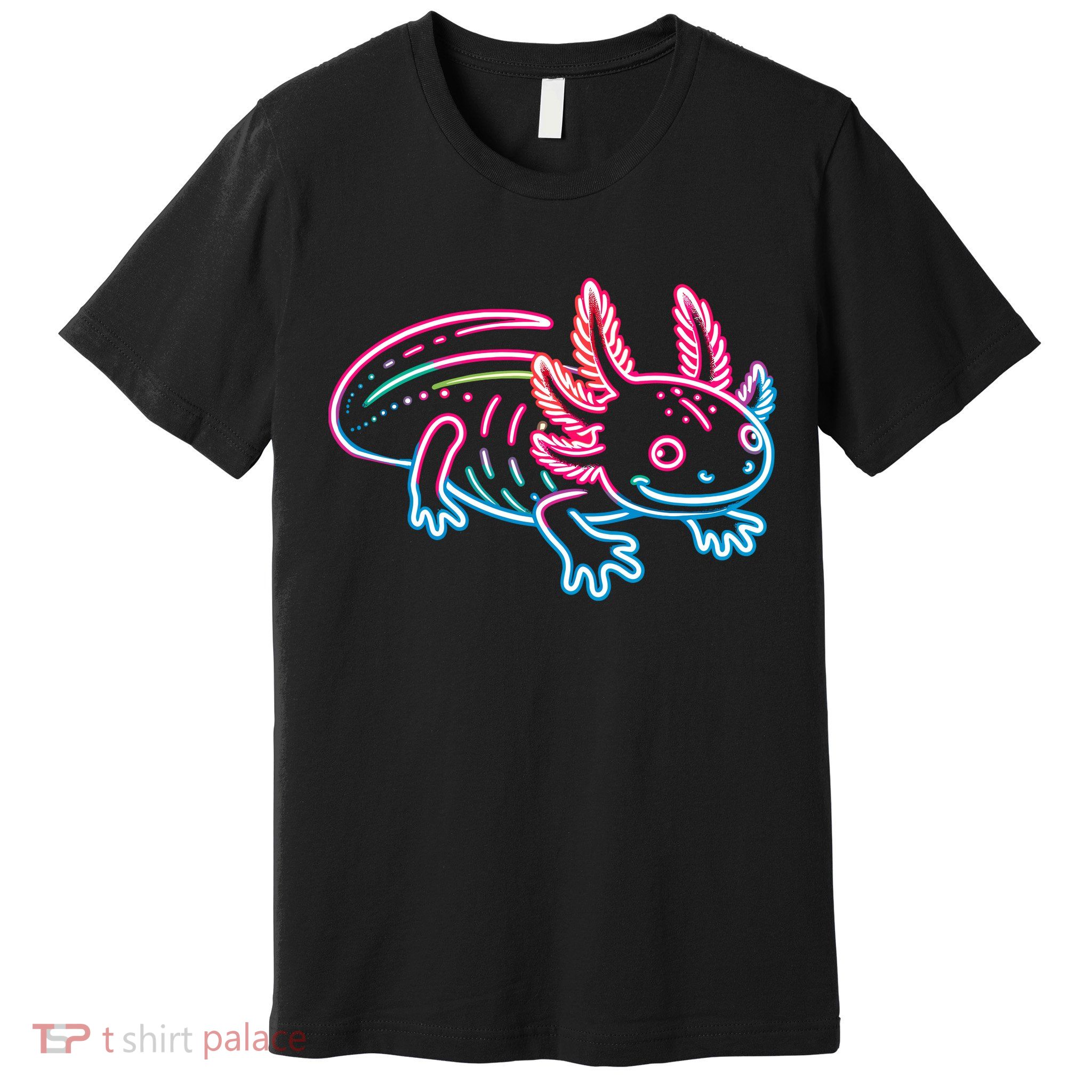 Axolotl Animal Pop Art Cute Axolotl Lover Premium T-Shirt
